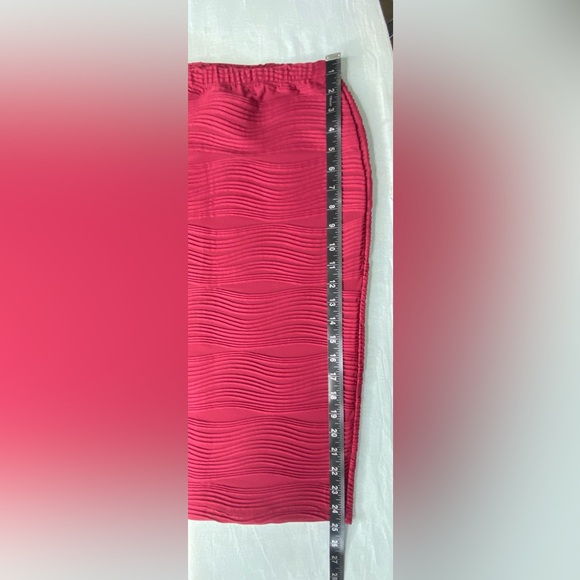 NaNa Ribbed Fuchsia Pencil Skirt - Picture 8 of 8